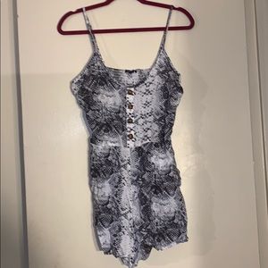 snake print romper